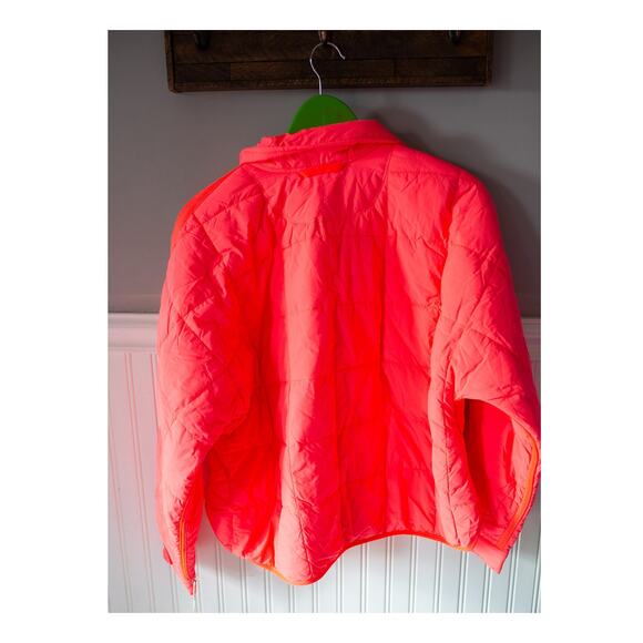 Free People Movement Pippa Packable Puffer Jacket Medium Watermelon Pink - Picture 3 of 3